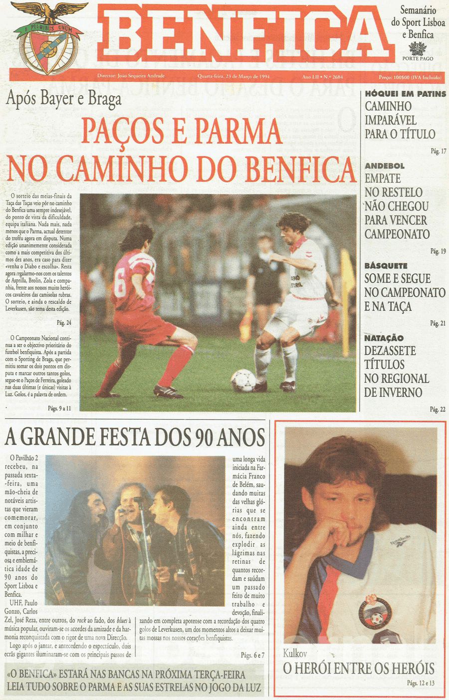 jornal o benfica 2684 1994-03-23